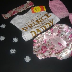 4Pc Newborn Baby Girl 2019 Summer Outfit🌸🌸🌸